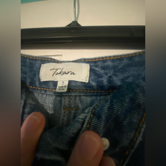 Women’s denim mini skirt with buttons in front SIZE 3 - Picture 2 of 3